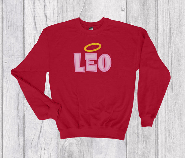 Leo Zodiac Sign Spell Out Embroidery