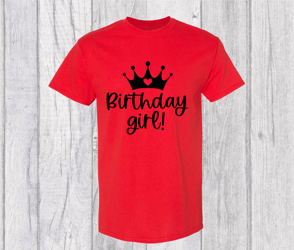 Birthday Girl T-shirt -  Birthday Girl Graphic T-shirt