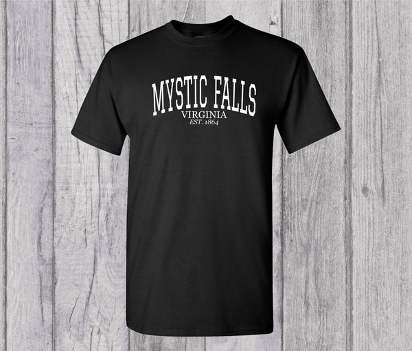 Mystic Falls Virginia T-shirt - The Vampire Diaries Inspired Tshirt - Damon Shirt - Salvatore T-shirt