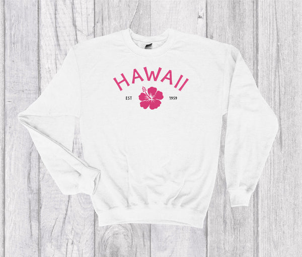 Hawaii Vintage Crewneck Embroidery