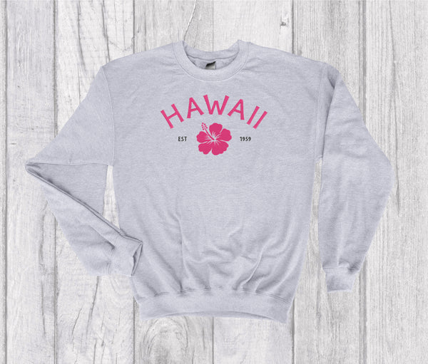 Hawaii Vintage Crewneck Embroidery