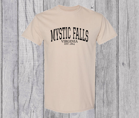 Mystic Falls Virginia T-shirt - The Vampire Diaries Inspired Tshirt - Damon Shirt - Salvatore T-shirt