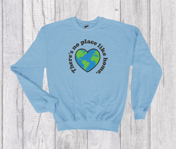 There’s No Place Like Home Boho Crewneck Embroidery