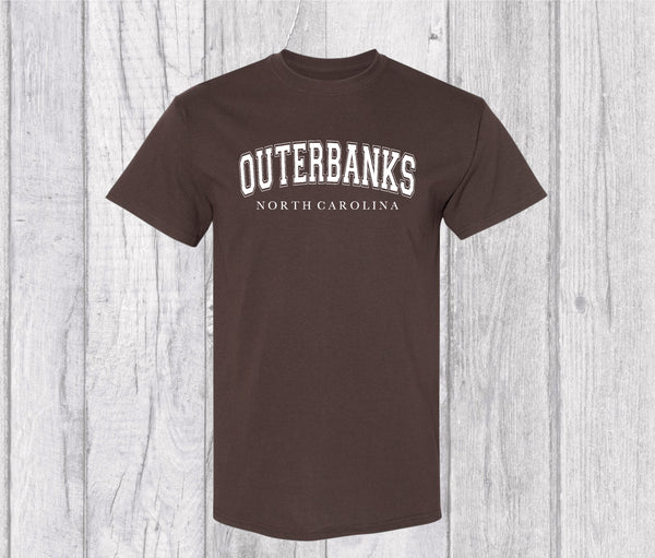 Outerbanks North Carolina T-shirt -  Outer Banks Spellout Graphic T-shirt