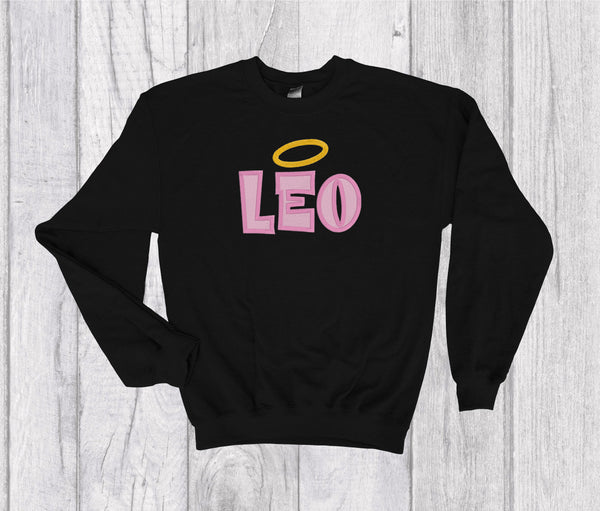 Leo Zodiac Sign Spell Out Embroidery