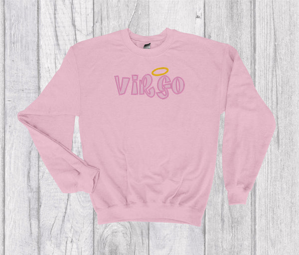 Virgo Zodiac Sign Spell Out Embroidery