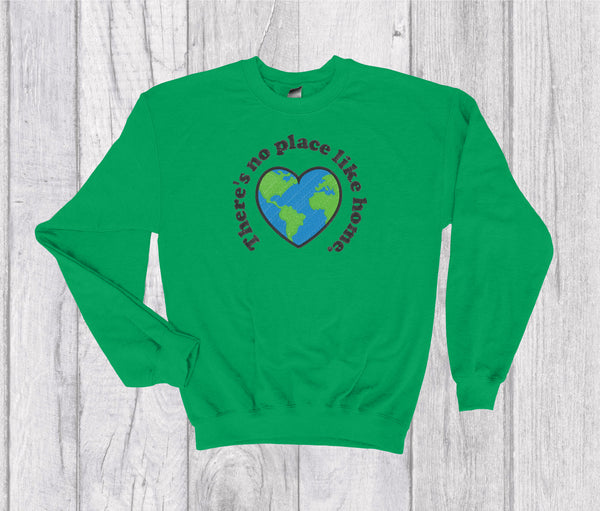 There’s No Place Like Home Boho Crewneck Embroidery