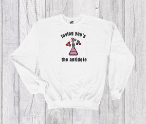 Harry Styles Golden Lyrics Embroidered Crewneck  -  Loving You’s The Antidote Embroidery