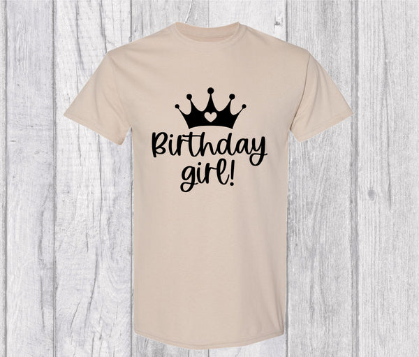 Birthday Girl T-shirt -  Birthday Girl Graphic T-shirt