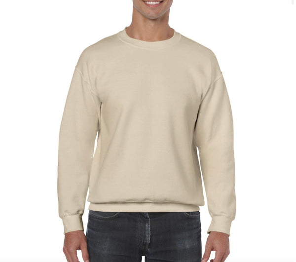 Love Heart Brown Ombré Embroidered Crewneck