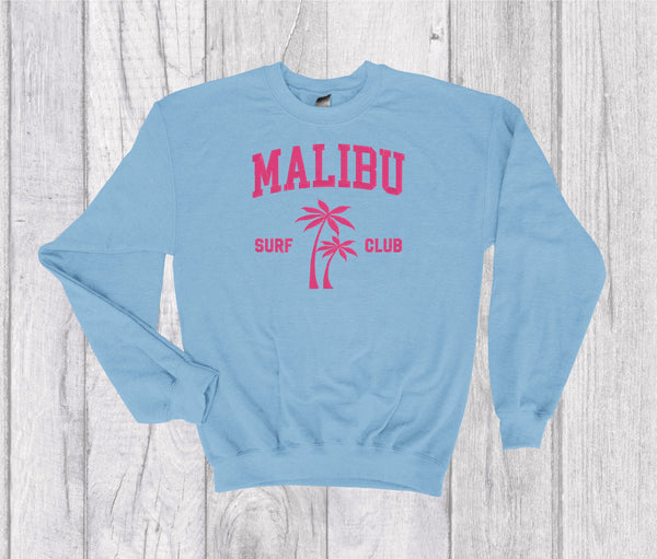 Malibu Surf Club Vintage Crewneck Embroidery