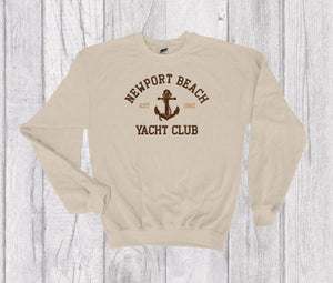 Newport Yacht Club Vintage Inspired Embroidered Crewneck