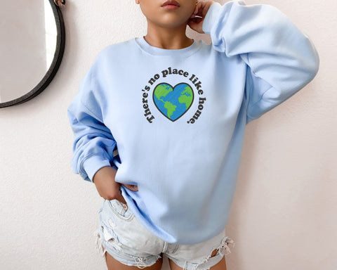 There’s No Place Like Home Boho Crewneck Embroidery