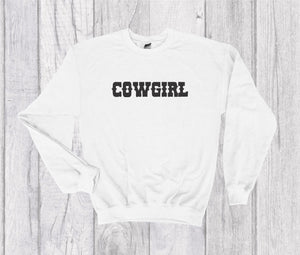 Cowgirl Vintage Inspired Embroidered Crewneck