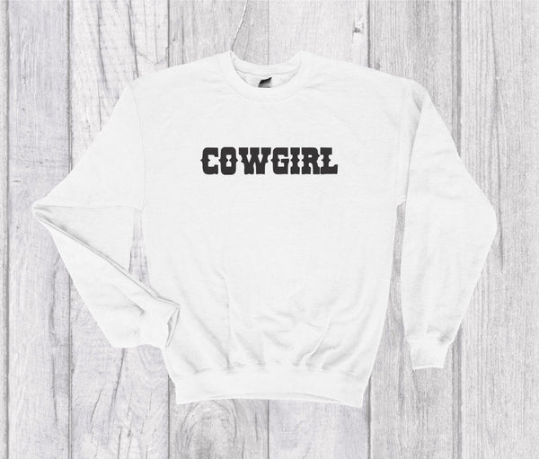 Cowgirl Vintage Inspired Embroidered Crewneck