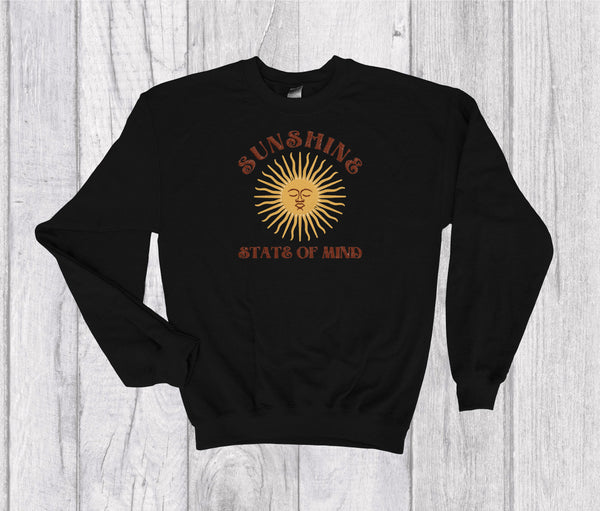 Sunshine State Of Mind Boho Crewneck Embroidery