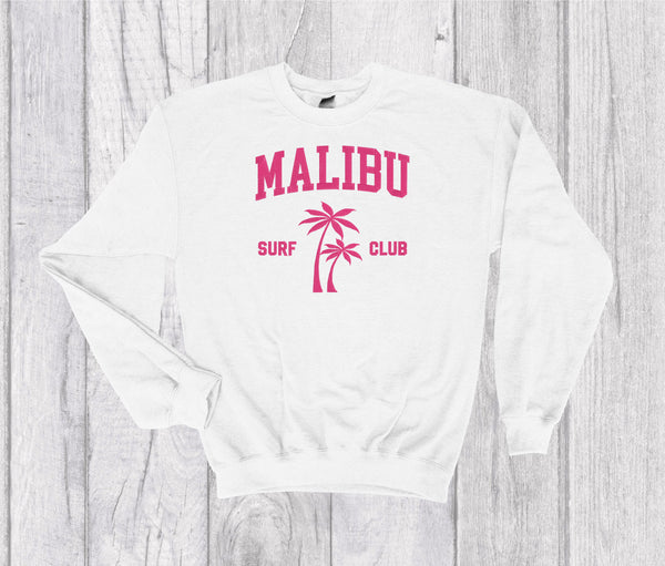 Malibu Surf Club Vintage Crewneck Embroidery