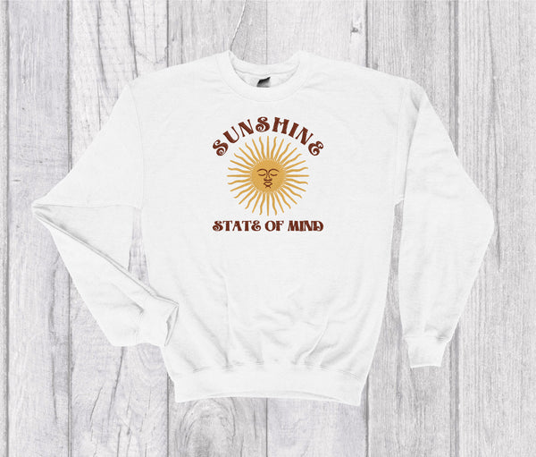 Sunshine State Of Mind Boho Crewneck Embroidery