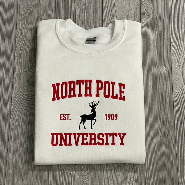 Vintage North Pole University Crewneck