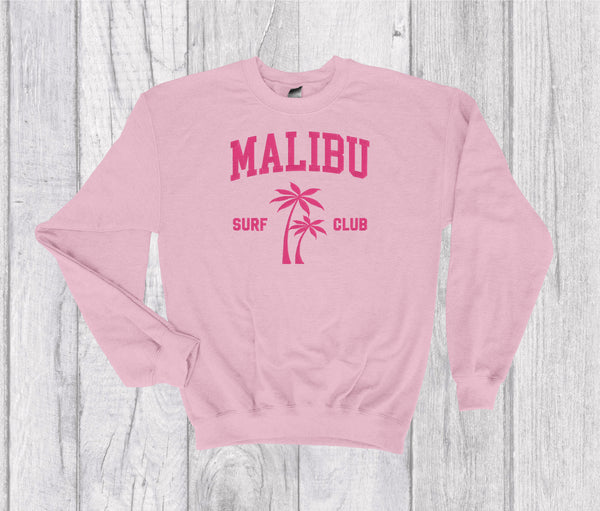 Malibu Surf Club Vintage Crewneck Embroidery