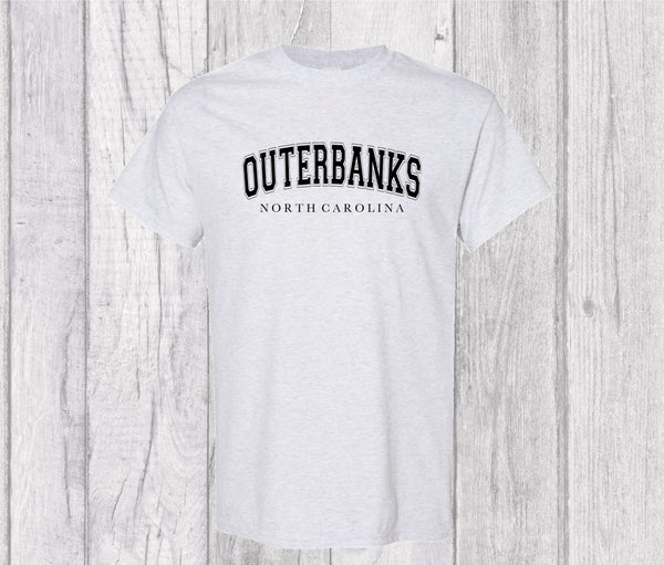 Outerbanks North Carolina T-shirt -  Outer Banks Spellout Graphic T-shirt