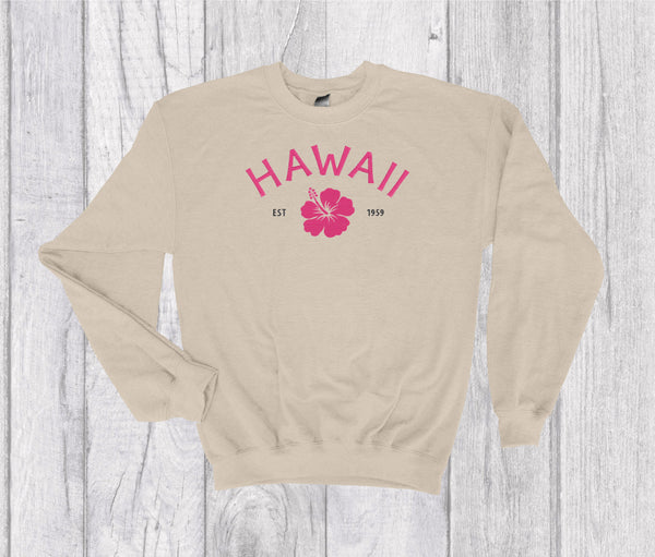 Hawaii Vintage Crewneck Embroidery