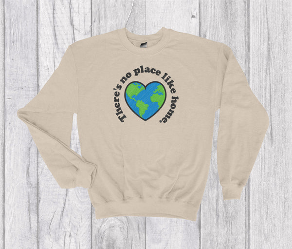 There’s No Place Like Home Boho Crewneck Embroidery