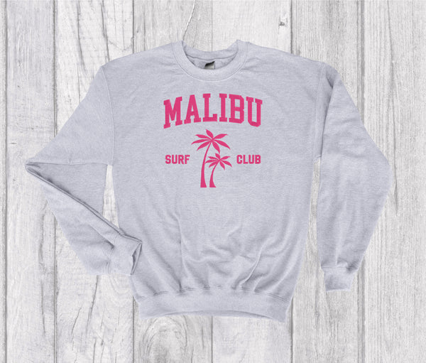 Malibu Surf Club Vintage Crewneck Embroidery