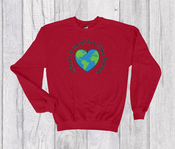 There’s No Place Like Home Boho Crewneck Embroidery